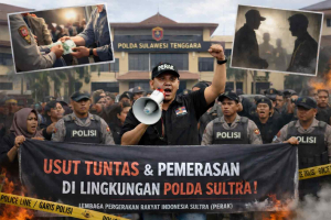 Mapolda Sulawesi Tenggara terkait dugaan penipuan di Polda Sultra