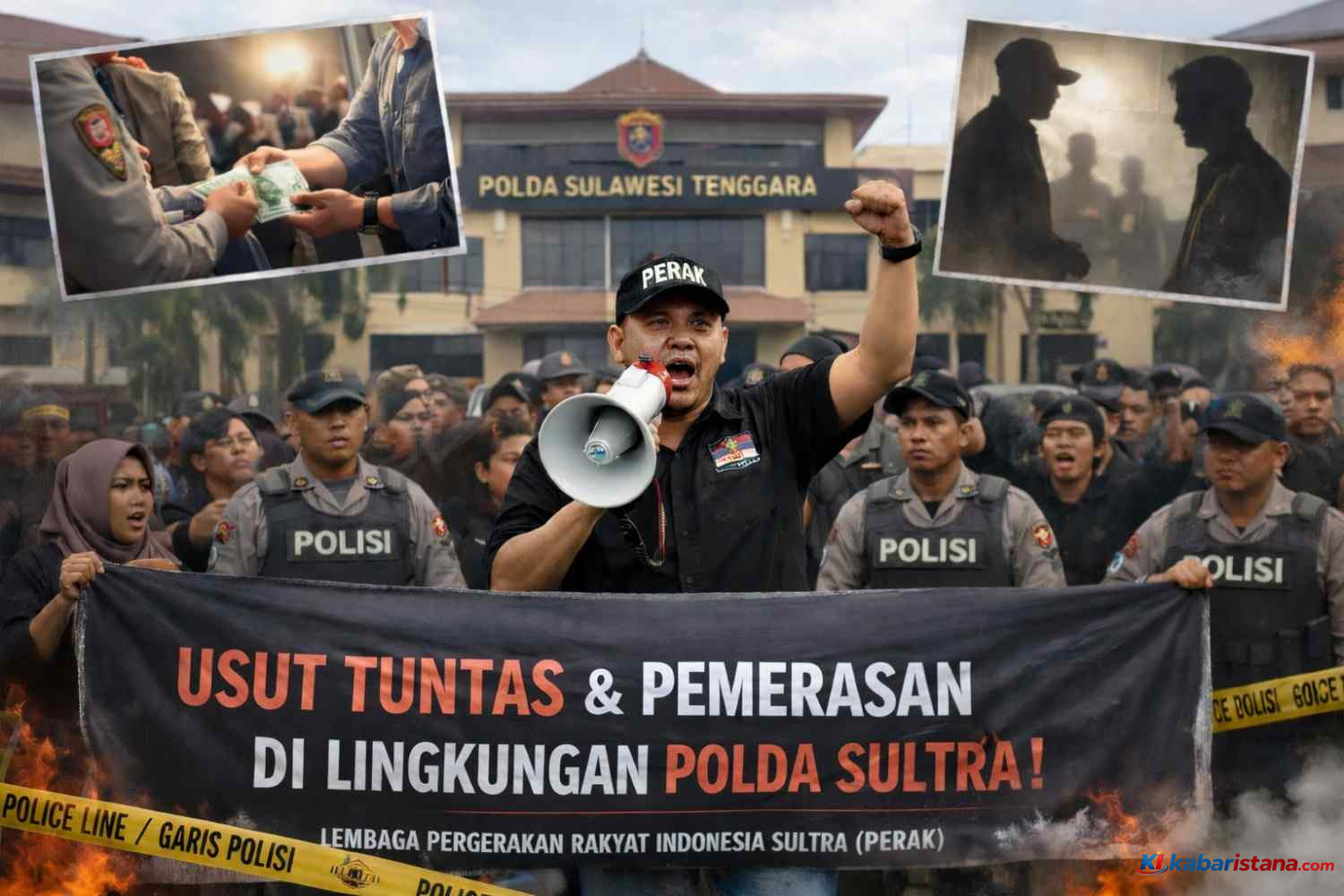 Mapolda Sulawesi Tenggara terkait dugaan penipuan di Polda Sultra