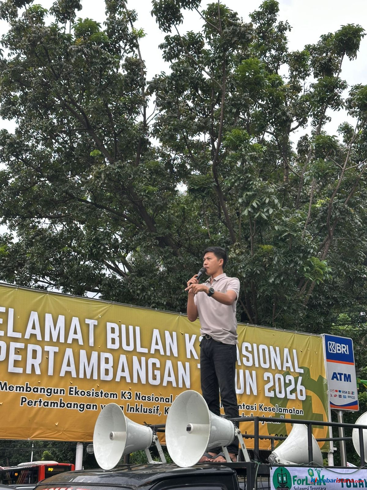 Aksi Jilid V IPMKU Jakarta Dugaan Tambang Nikel Konawe Utara Disorot.