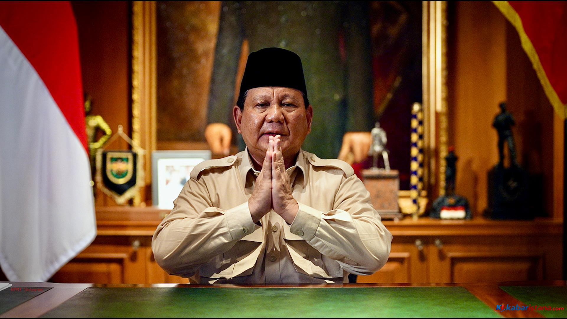Imlek 2026 persatuan bangsa, Presiden Prabowo Subianto menyampaikan pidato virtual