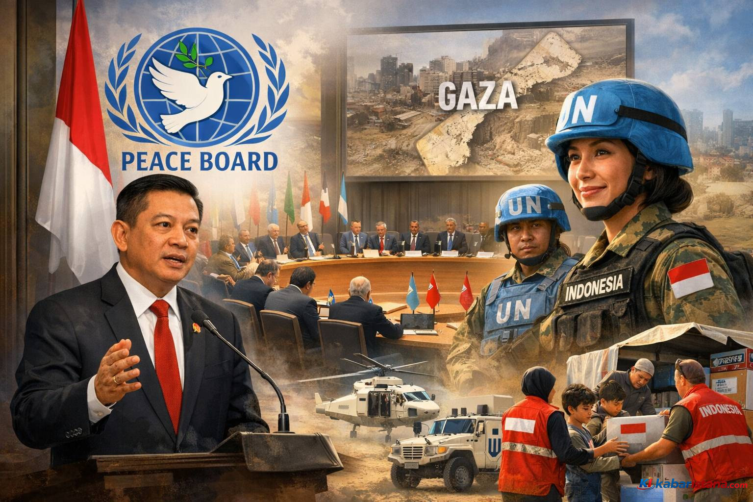 Menlu RI Peace Board tegaskan Indonesia tidak wajib setor dana dan fokus misi kemanusiaan Gaza