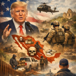 Ilustrasi operasi darat AS Latin untuk memberantas kartel narkoba