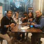 aktivis dan jurnalis usai mediasi di Polda Metro Jaya Jakarta