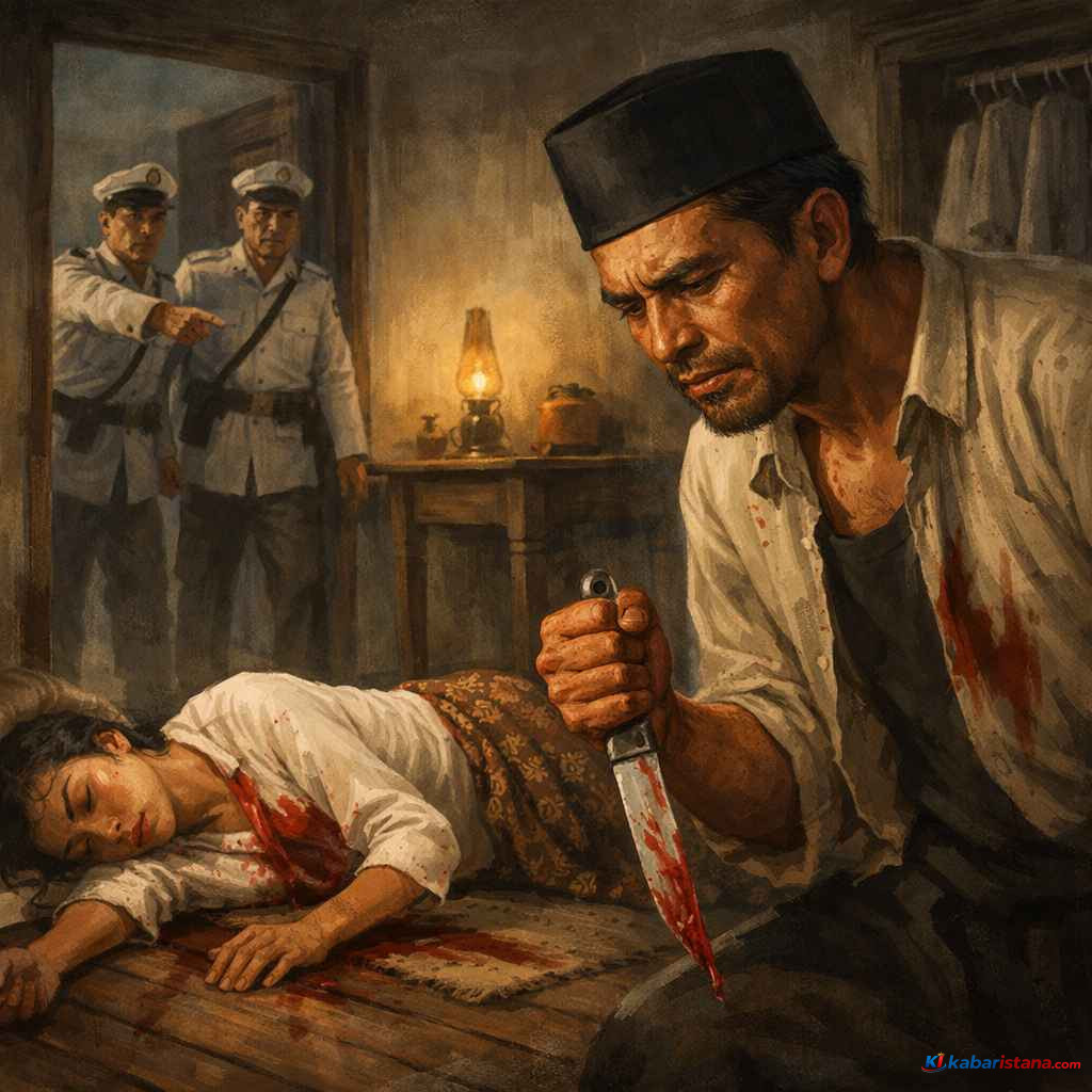 ilustrasi pembunuhan istri baju lebaran di batavia 1932