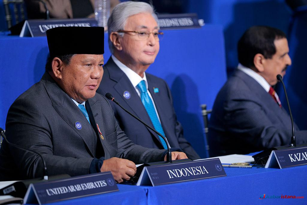 Prabowo Board of Peace Palestina saat pertemuan di Amerika Serikat