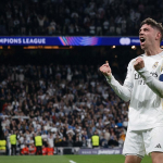 Real Madrid Manchester City Liga Champions Federico Valverde merayakan gol