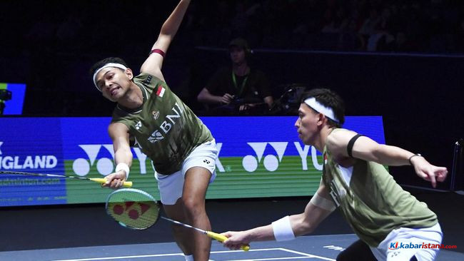 Indonesia Kejuaraan Asia 2026 ganda putra bertanding di lapangan bulu tangkis