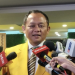 Sekjen Partai Golkar Muhammad Sarmuji menyampaikan pernyataan terkait diplomasi internasional