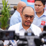 Sekjen HIPMI Anggawira konferensi pers gerakan hemat energi nasional