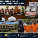 bandar sabu Mataram dalam persidangan di pengadilan negeri