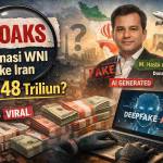 hoaks donasi WNI ke Iran Rp548 triliun yang viral di media sosial