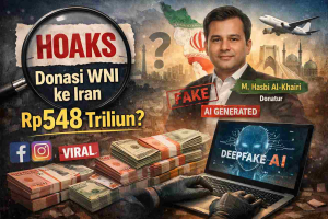 hoaks donasi WNI ke Iran Rp548 triliun yang viral di media sosial