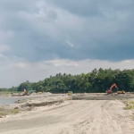 kondisi Kali Konaweeha akibat penambangan pasir ilegal