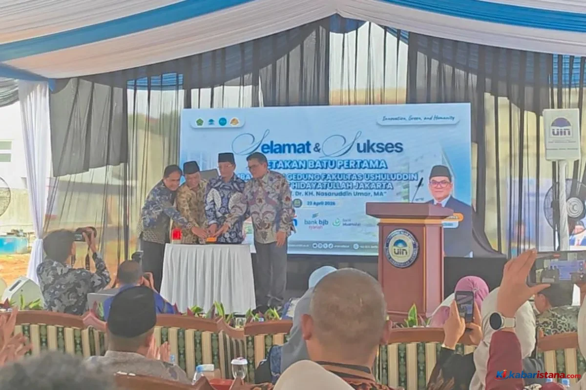 Gedung Ushuluddin UIN Jakarta saat peletakan batu pertama oleh Menteri Agama