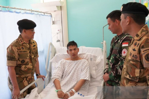 TNI jamin keselamatan UNIFIL saat Mayjen Iwan Bambang Setiawan menjenguk prajurit di RS St George Beirut