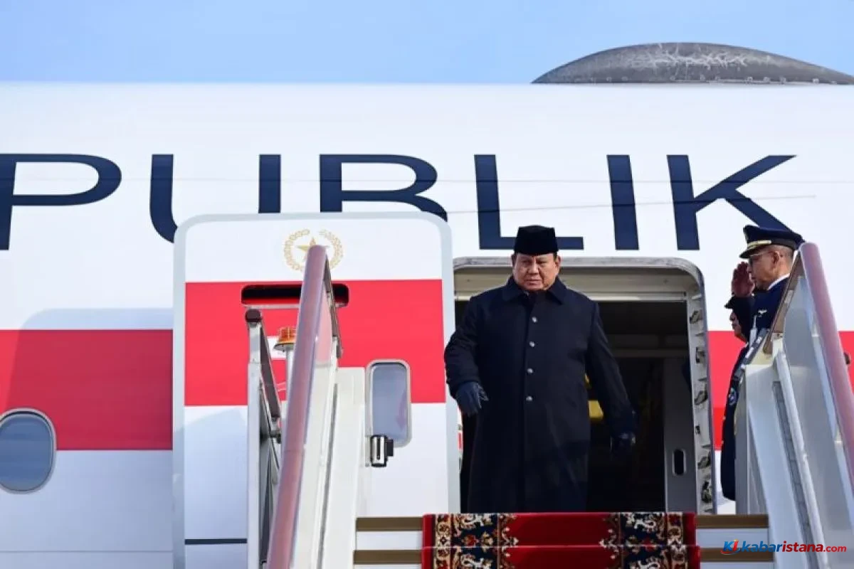 Prabowo ke Rusia tiba di Bandara Vnukovo Moskow