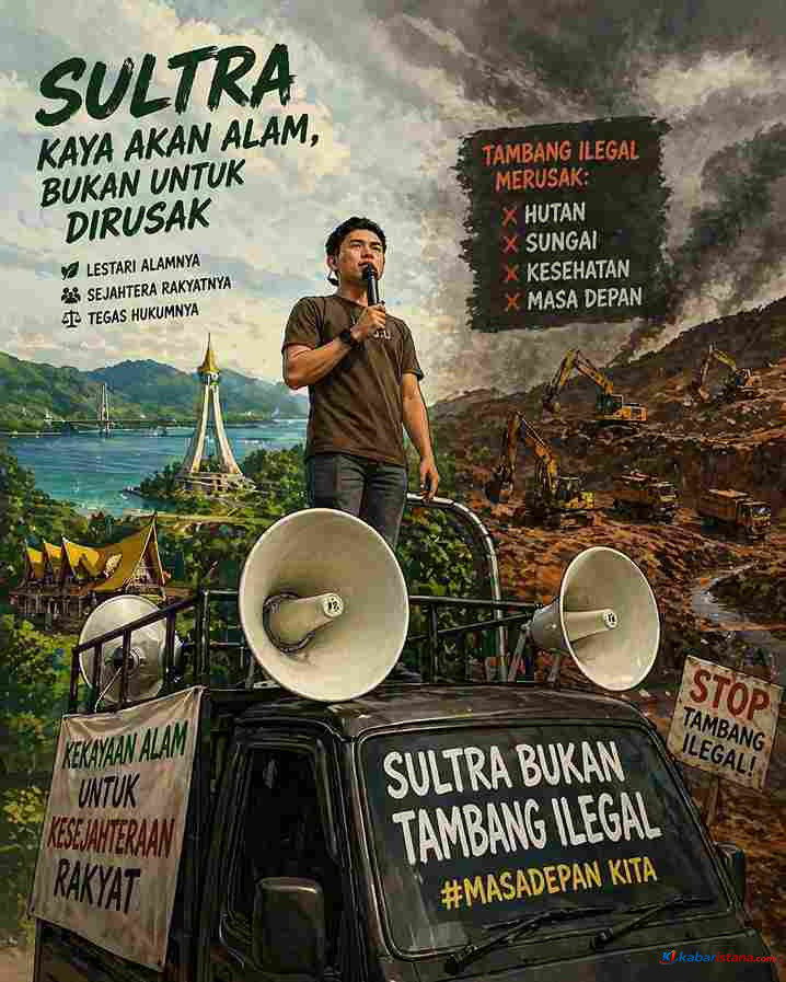 tambang ilegal Sulawesi Tenggara di area nikel