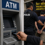 ilustrasi sindikat ganjal ATM Cipayung saat polisi menangkap pelaku di lokasi mesin ATM