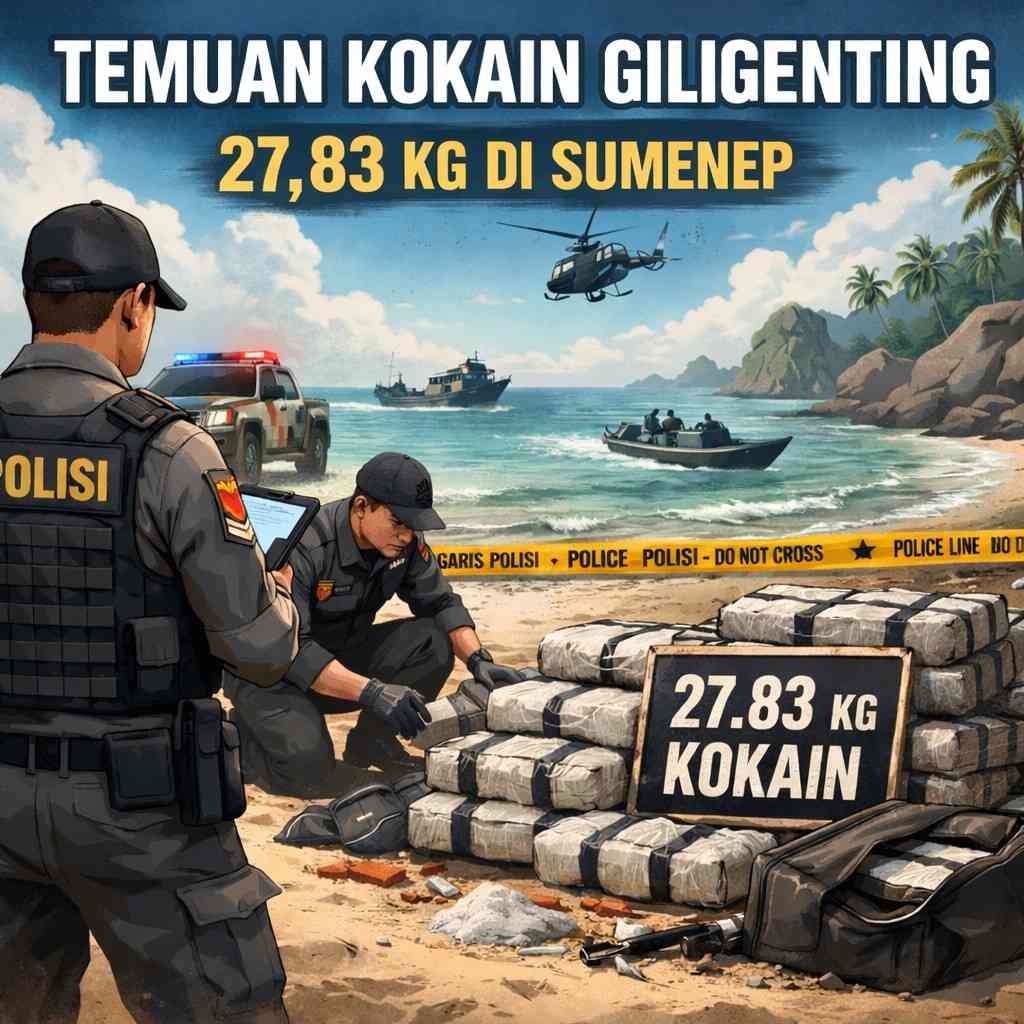 Kapolres Sumenep Anang Hardiyanto jelaskan temuan kokain Giligenting