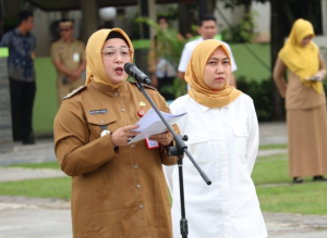 PP Tunas perlindungan anak – Wabup Tangerang saat memberikan sambutan resmi