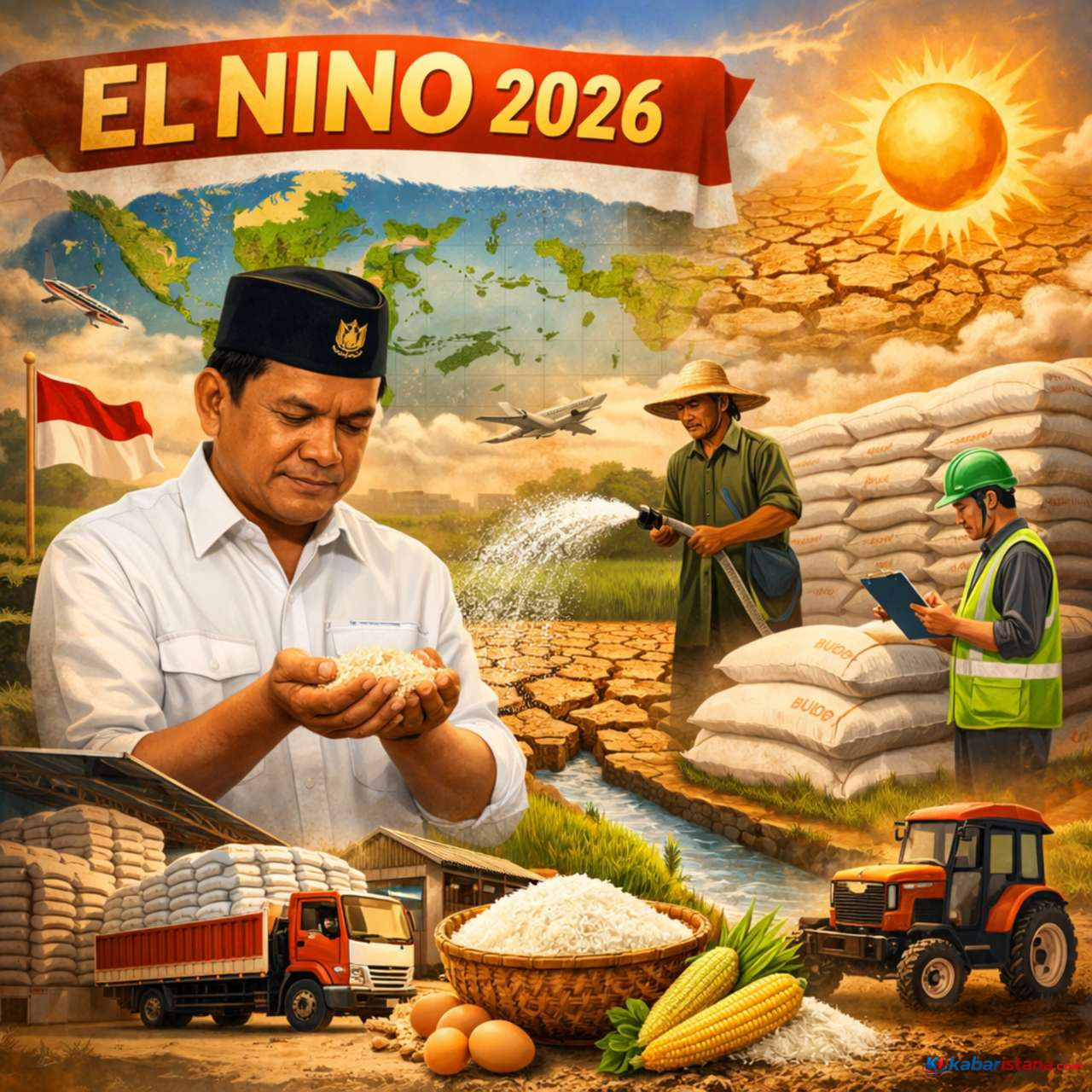 stok pangan nasional aman hadapi el nino 2026 dengan cadangan beras dan distribusi logistik terjaga