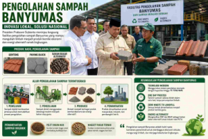 Pengolahan Sampah Banyumas Jadi Sorotan, Prabowo Tinjau Inovasi Limbah Bernilai Ekonomi
