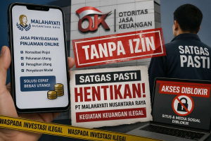 Satgas PASTI hentikan Malahayati karena jasa pinjol ilegal tanpa izin
