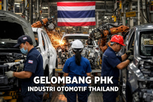 PHK industri otomotif global di pabrik mobil Thailand akibat otomatisasi dan kendaraan listrik