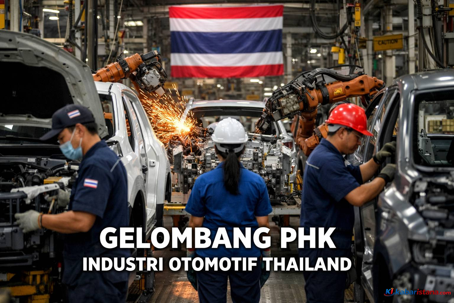 PHK industri otomotif global di pabrik mobil Thailand akibat otomatisasi dan kendaraan listrik