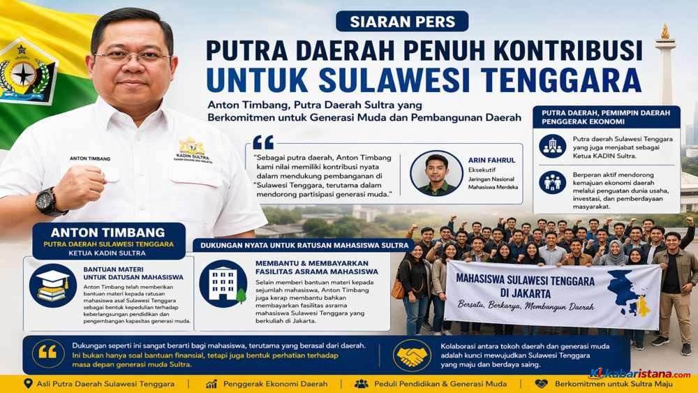 Anton Timbang putra daerah Sulawesi Tenggara bantu ratusan mahasiswa Sultra dan dukung fasilitas asrama mahasiswa di Jakarta