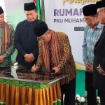 Peresmian pembangunan RS Muhammadiyah Lombok oleh Sekretaris Umum PP Muhammadiyah Abdul Mu’ti di Lombok Timur NTB.