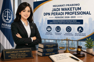 Megawati Prabowo Peradi resmi jadi Wakil Ketua Umum DPN Peradi Profesional periode 2026-2031