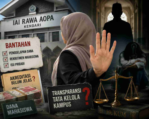 ilustrasi kasus IAI Rawa Aopa di lingkungan kampus