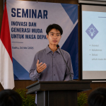 Anton Timbang Sultra dalam kegiatan seminar dan pengembangan generasi muda