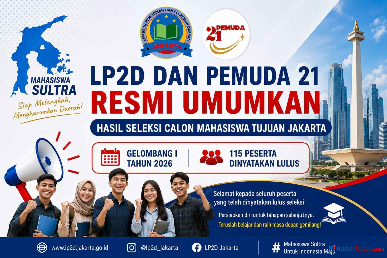 hasil seleksi mahasiswa Jakarta Gelombang I 2026