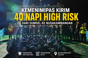 Pemindahan napi high risk Nusakambangan dari Lapas Kelas I Palembang dengan pengawalan ketat petugas Kemenimipas