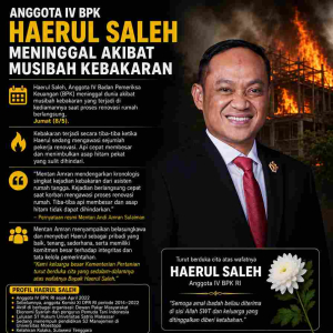 Haerul Saleh meninggal kebakaran saat renovasi rumah