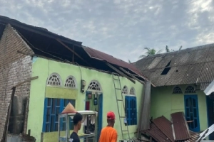 Cuaca Ekstrem Serdang Bedagai merusak 20 rumah warga di Kecamatan Perbaungan