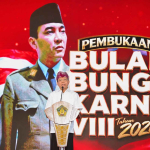 Pembukaan Bulan Bung Karno 2026 di Bali dengan Gubernur Wayan Koster dan foto Presiden Soekarno sebagai simbol perjuangan bangsa.