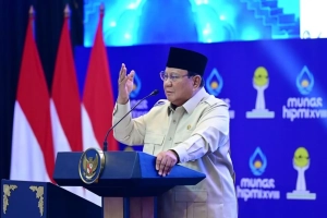 Presiden Prabowo Subianto membuka Munas XVIII HIPMI dan menegaskan pentingnya nasionalisme ekonomi Indonesia sebagai landasan pertumbuhan ekonomi nasional.