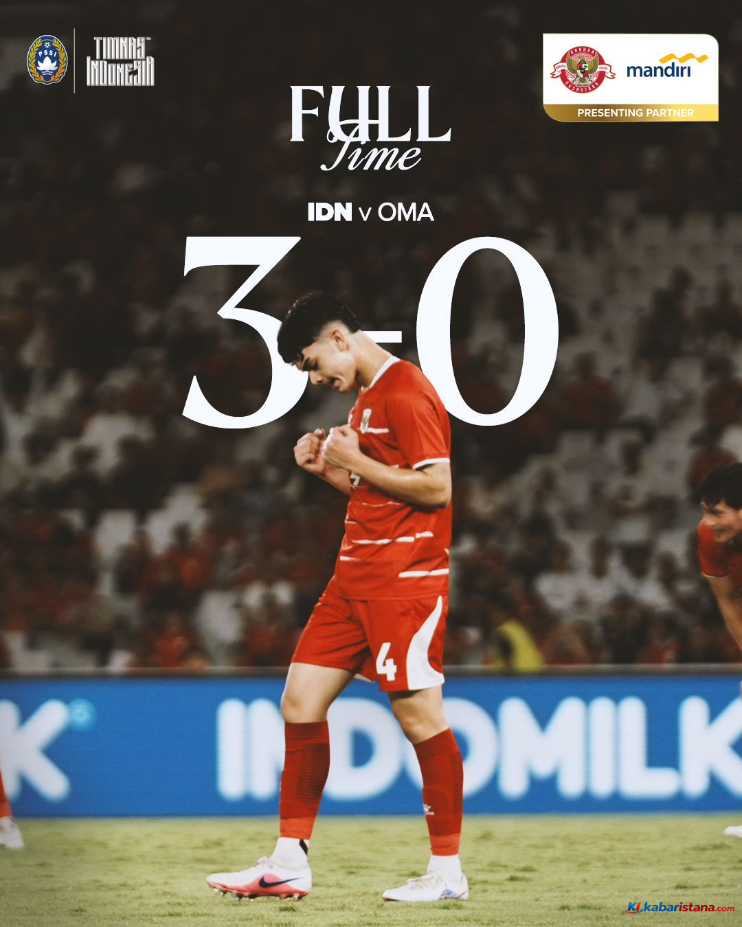 Timnas Indonesia vs Oman berakhir 3-0 di FIFA Matchday 2026