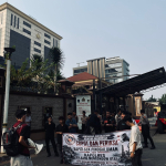 demonstrasi mahasiswa menyoroti tambang emas ilegal Bolmut