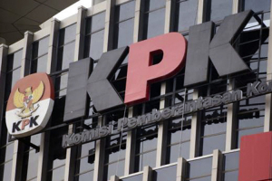 Gedung KPK di Jakarta sebagai kantor Komisi Pemberantasan Korupsi terkait imbauan KPK tolak gratifikasi.