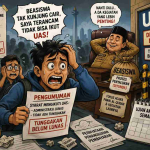 Ilustrasi mahasiswa menunggu pencairan Beasiswa Mahasiswa Konawe yang belum direalisasikan sehingga terancam tidak bisa mengikuti ujian akhir semester.