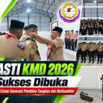 Peserta KMD Gerakan Pramuka Santri (PASTI) 2026 di Pondok Pesantren Modern Fajrul Iman, Deli Serdang.