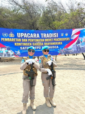 Dua Polwan Polda Sultra Terpilih Jalankan Misi Perdamaian PBB di Afrika Tengah